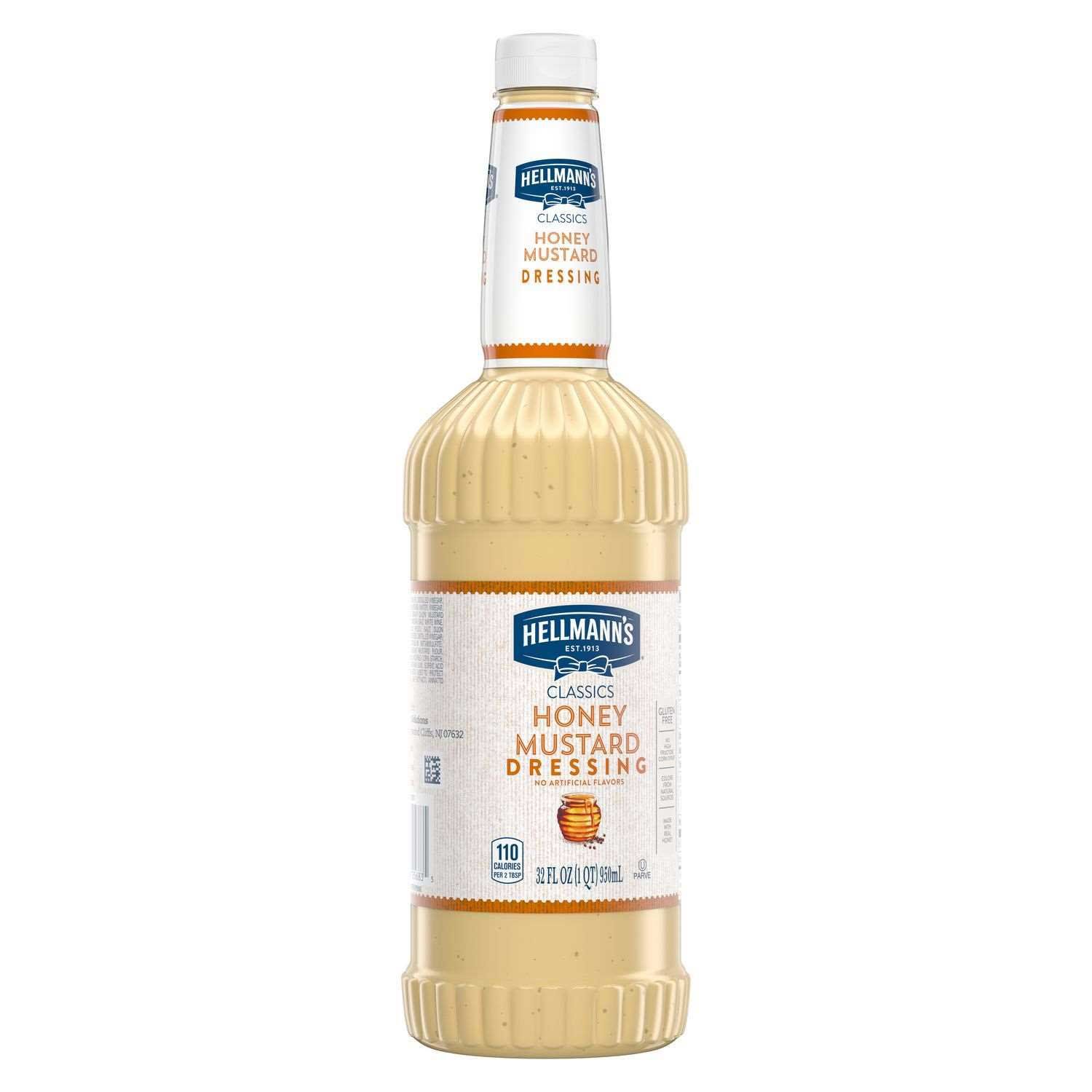 Hellmann's Classics Honey Mustard Salad Dressing Salad Bar Bottle, 32 Ounce -- 6 Per Case