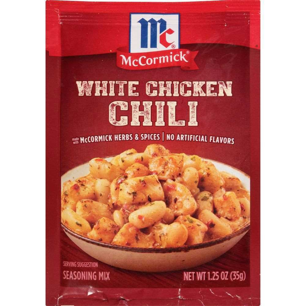 Mccormick White Chicken Chili Seasoning Mix, 1.25 Ounce -- 12 Per Case