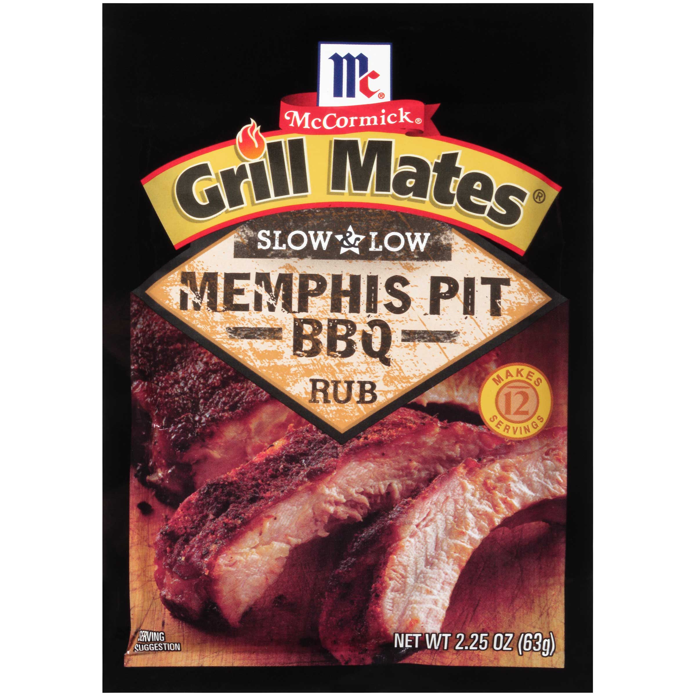 Grill Mates Slow And Low Memphis Pit Bbq Rub, 2.25 Ounce -- 10 Per Case
