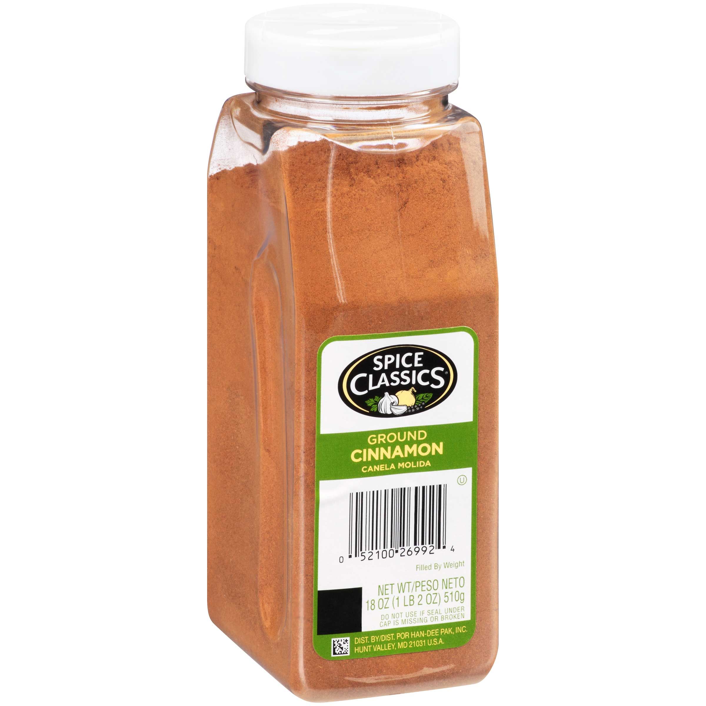 Spice Classics Ground Cinnamon, 18 Ounce -- 6 Per Case
