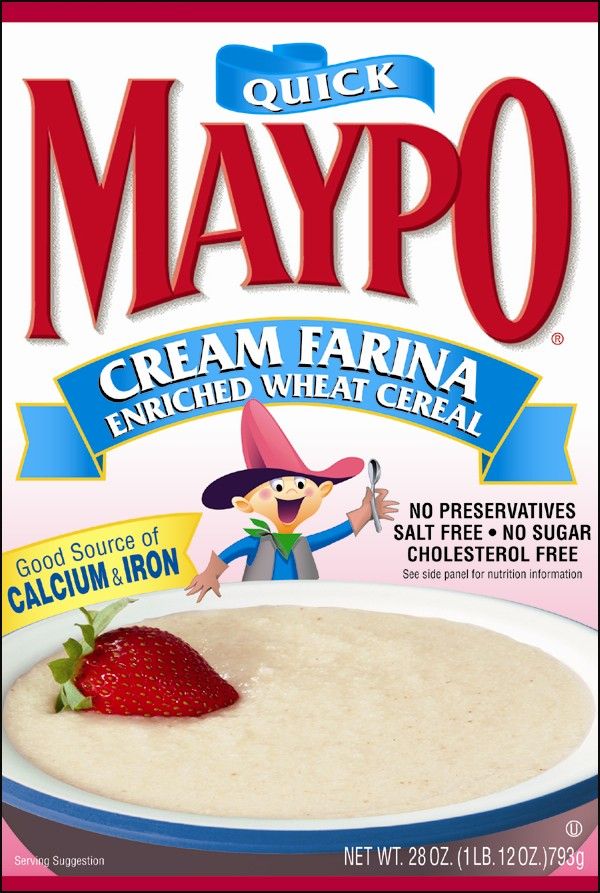 Maypo Cream Farina Oatmeal Cereal, 28 Ounce -- 12 Per Case