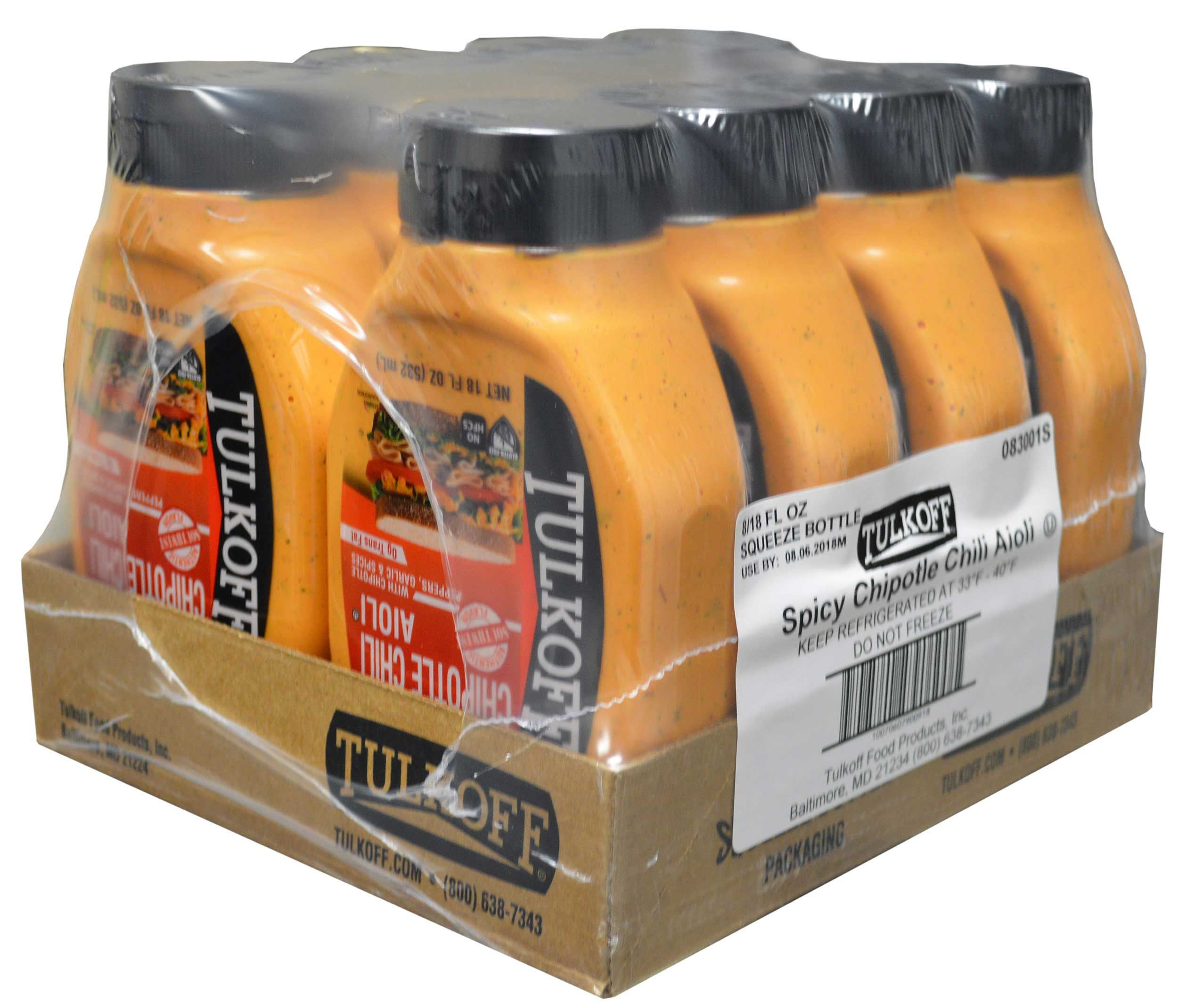 Tulkoff Spicy Chipotle Chili Aioli, 18 Ounce -- 8 Per Case