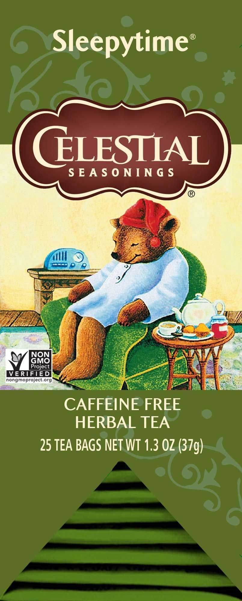 Celestial Seasonings Sleepytime Caffeine Free Herbal Tea, 25 Tea Bags Count -- 6 Per Case