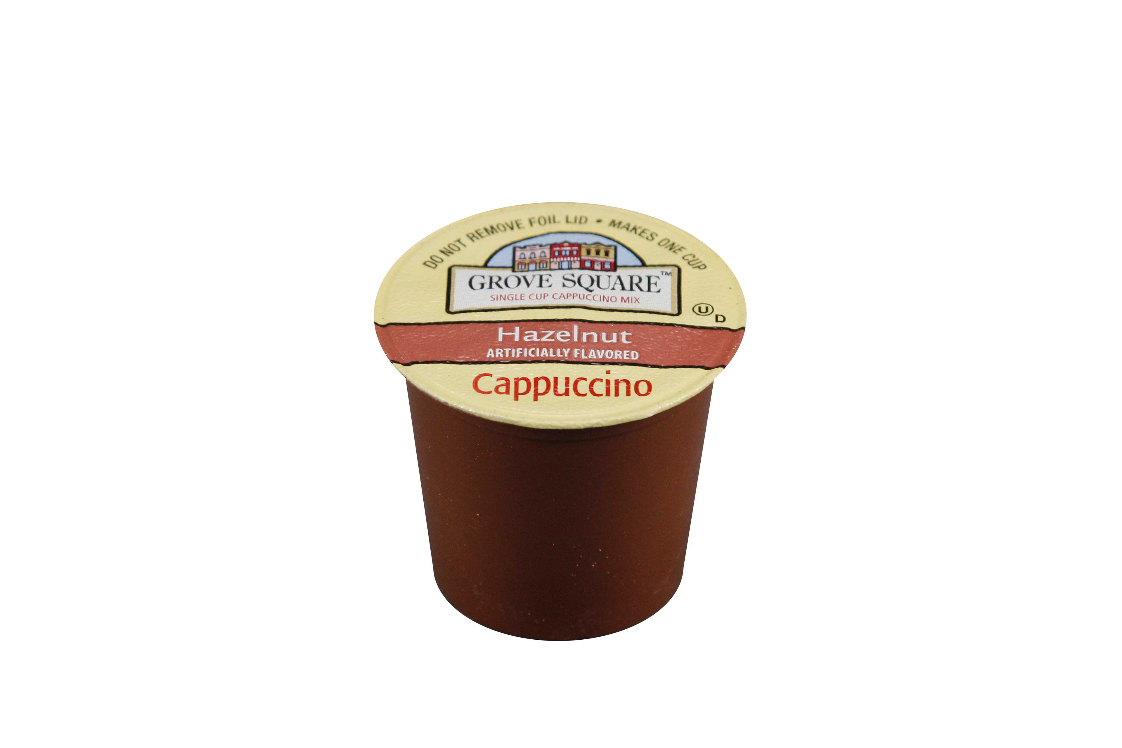 Grove Square Hazelnut Cappuccino Coffee, 24 Count -- 4 Per Case