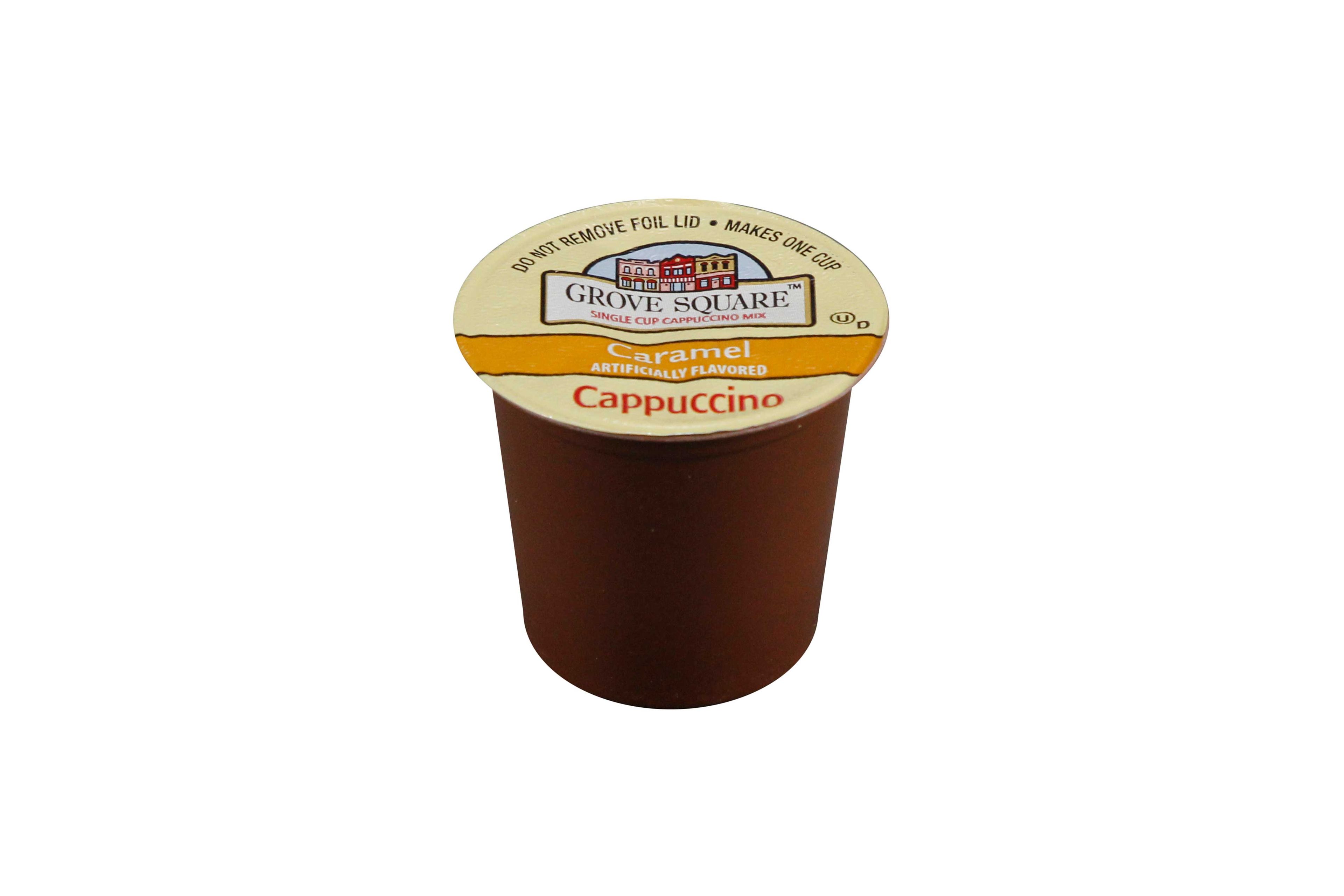 Grove Square Single Serve Caramel Cappuccino Coffee, 12.688 Ounce -- 4 Per Case