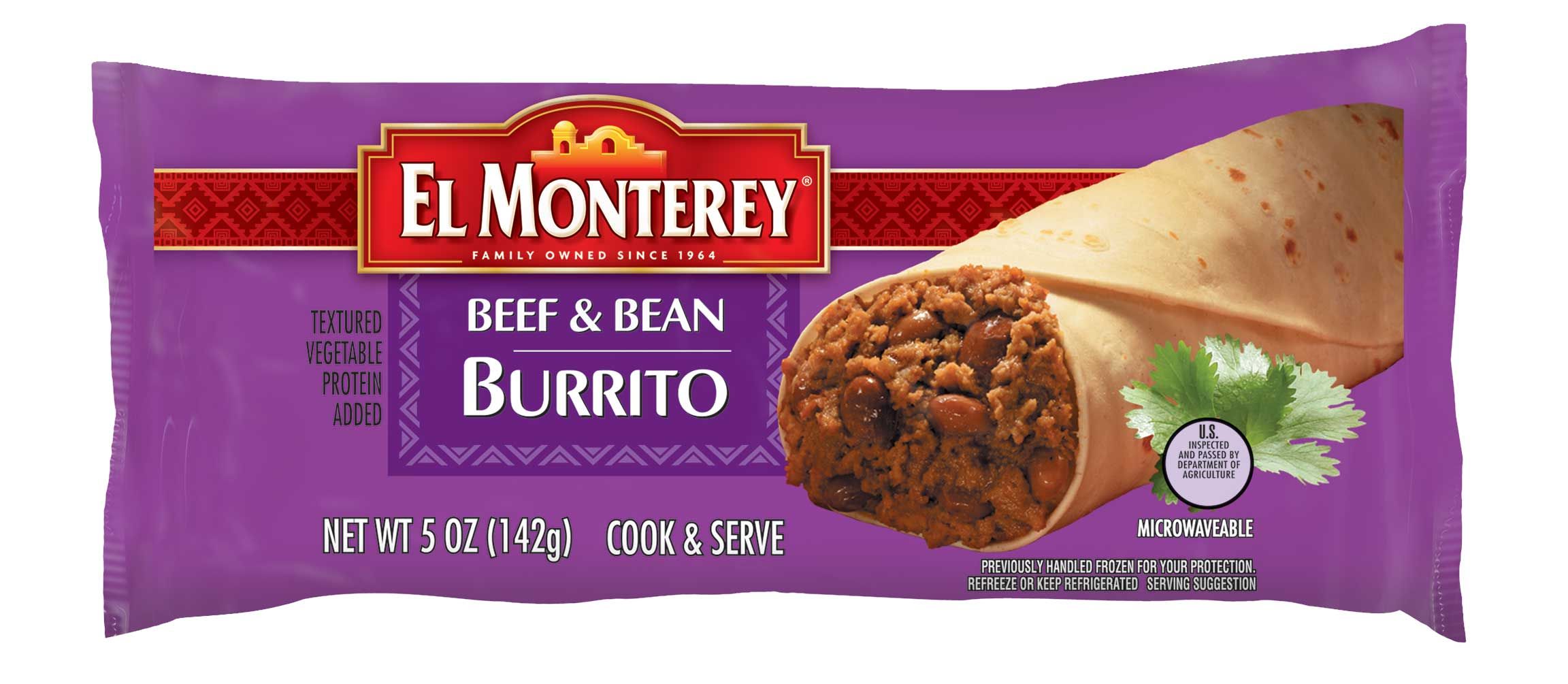 El Monterey Beef And Bean Burrito, 5 Ounce -- 24 Per Case