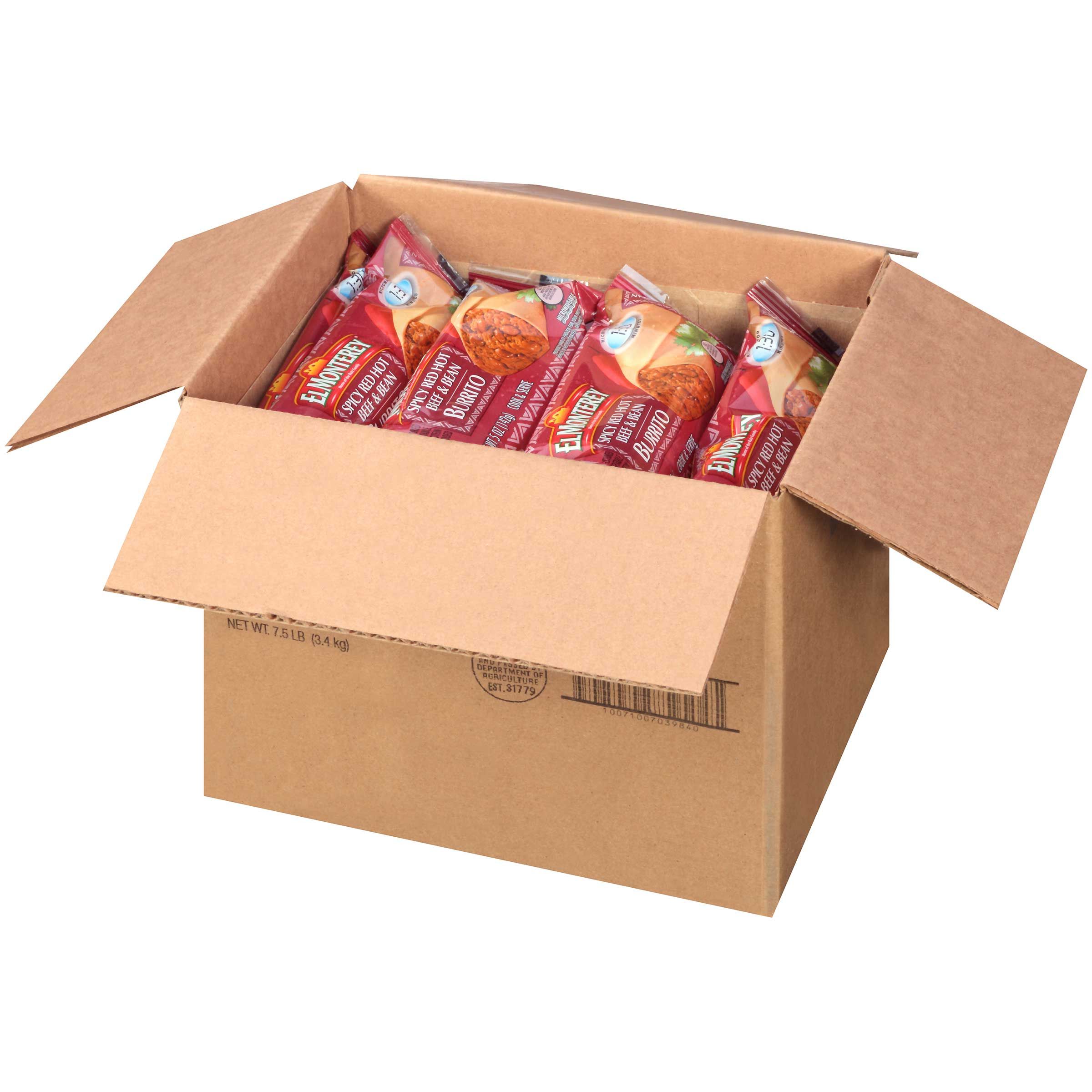 El Monterey Spicy Red Hot Beef And Bean Burrito, 5 Ounce -- 24 Per Case