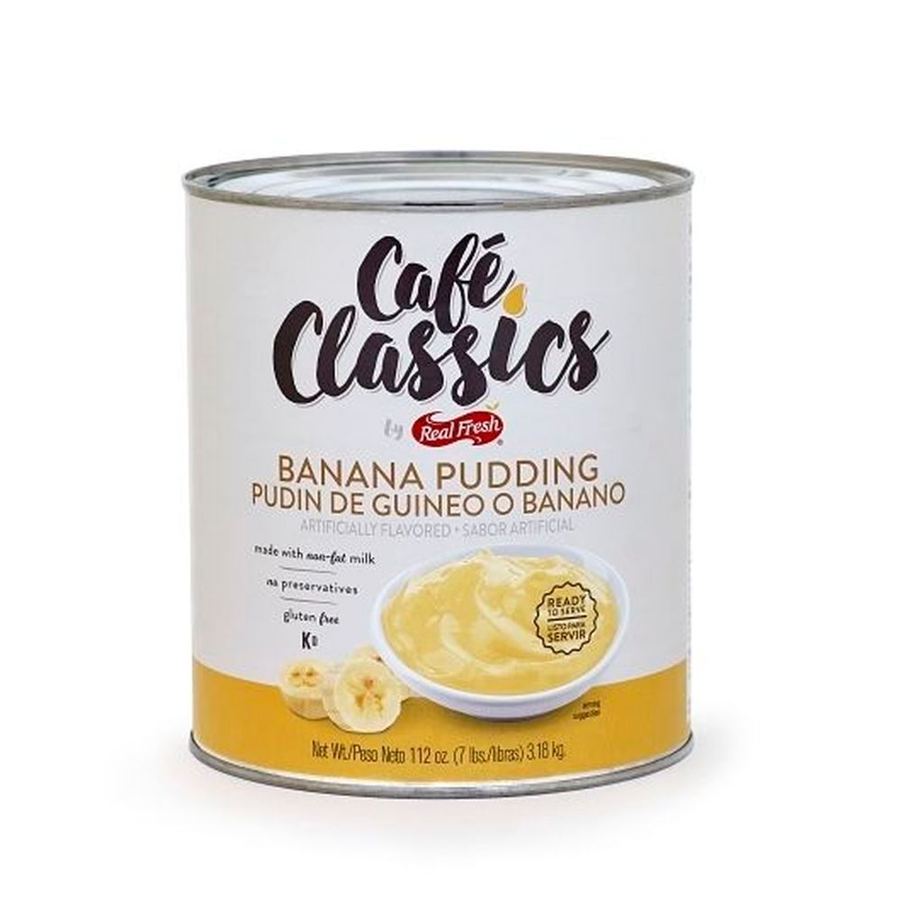 Real Fresh Cafe Classic Banana Pudding, 7 Pound -- 6 Per Case