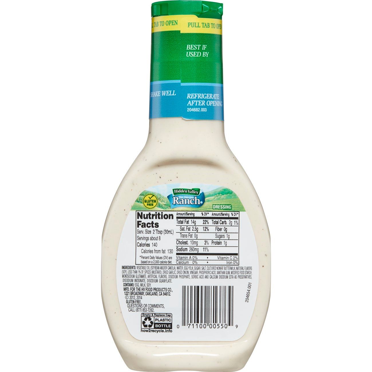 Hidden Valley Ranch Dressing, 8 Ounce -- 12 Per Case