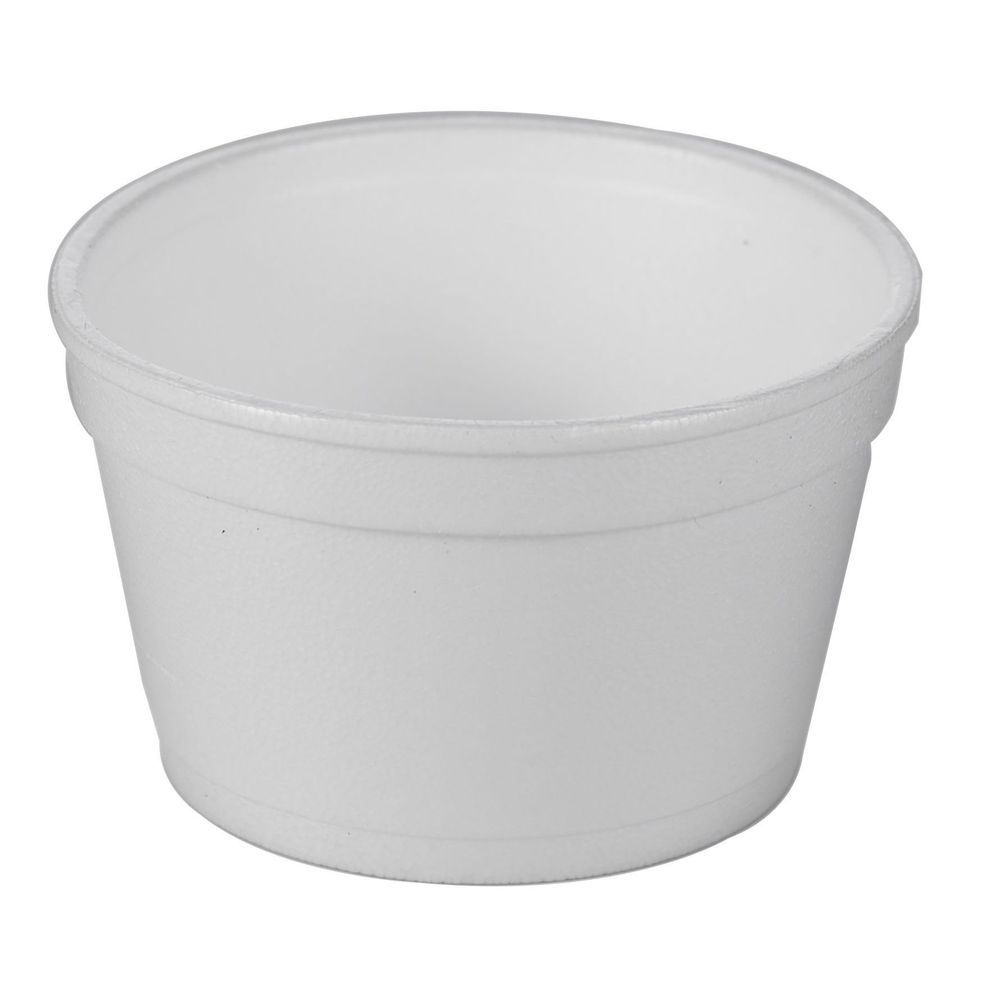 Wincup Vio F6 Hot Or Cold White Food Container, 6 Ounce Capacity -- 1000 Per Case