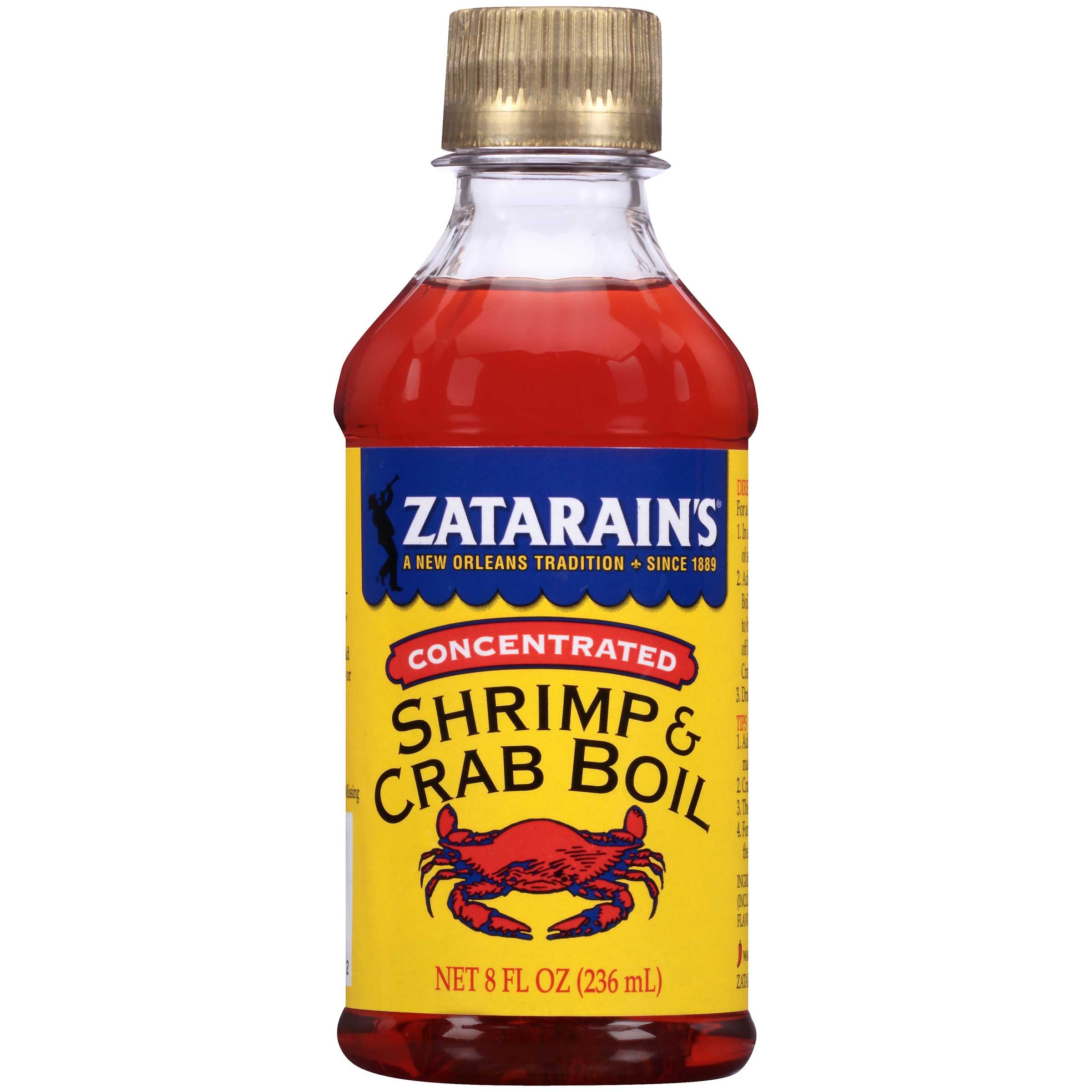 Zatarain's Concentrated Liquid Sea Crab And Shrimp Boil, 8 Ounce -- 12 Per Case