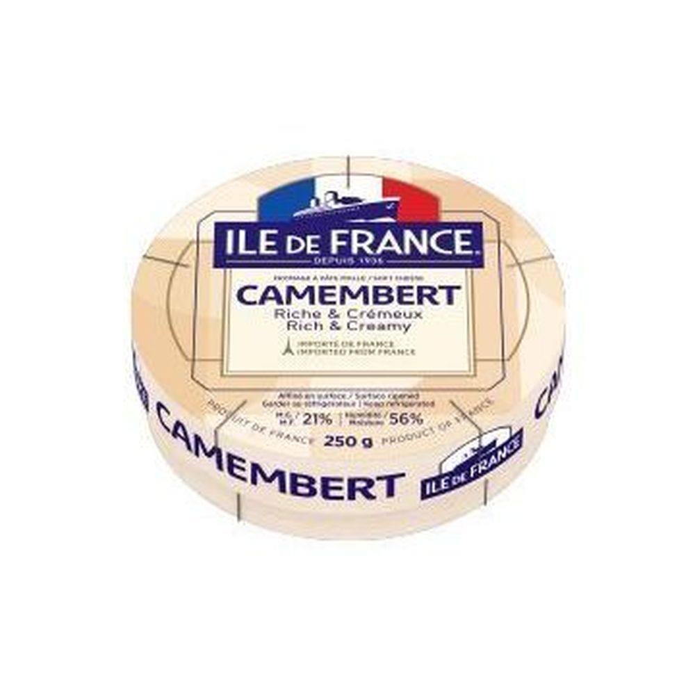 Ile De France Miniature Wheel Camembert, 8 Ounce -- 6 Per Case