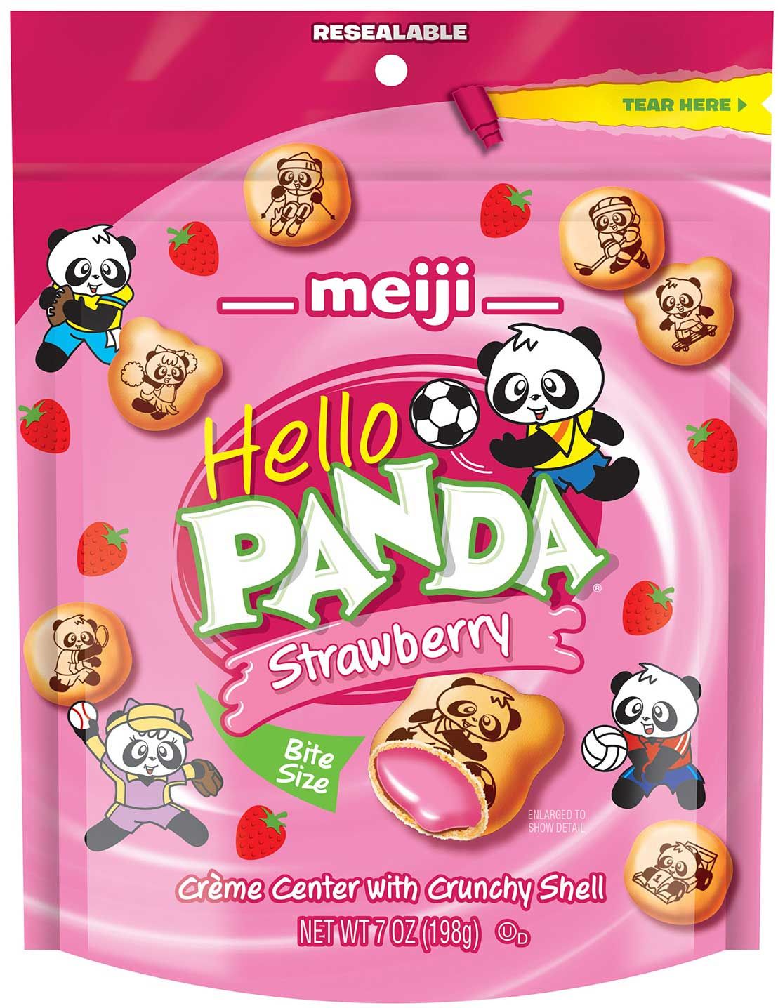 Hello Panda Strawberry Creme Filled Cookie, Display, 7 Ounce -- 6 Per Case