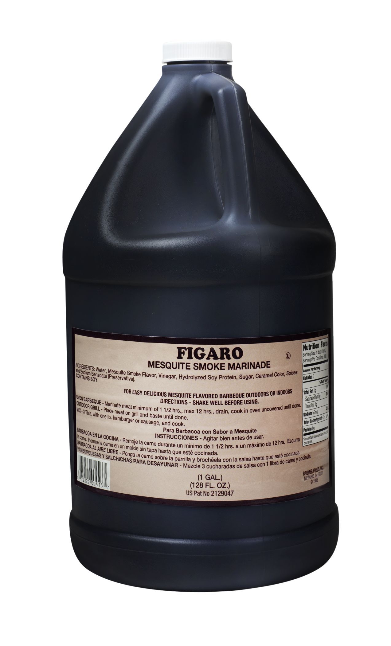 Figaro Mesquite Liquid Smoke Sauce, 1 Gallon -- 4 Per Case