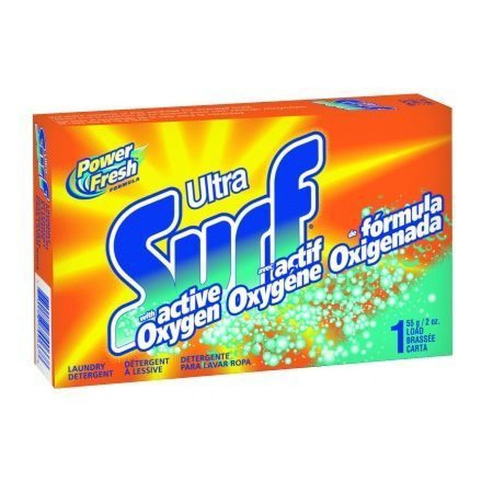 Vend Rite Surf Coin Vend Single Load High Efficiency Laundry Detergent Powder -- 100 Per Case.