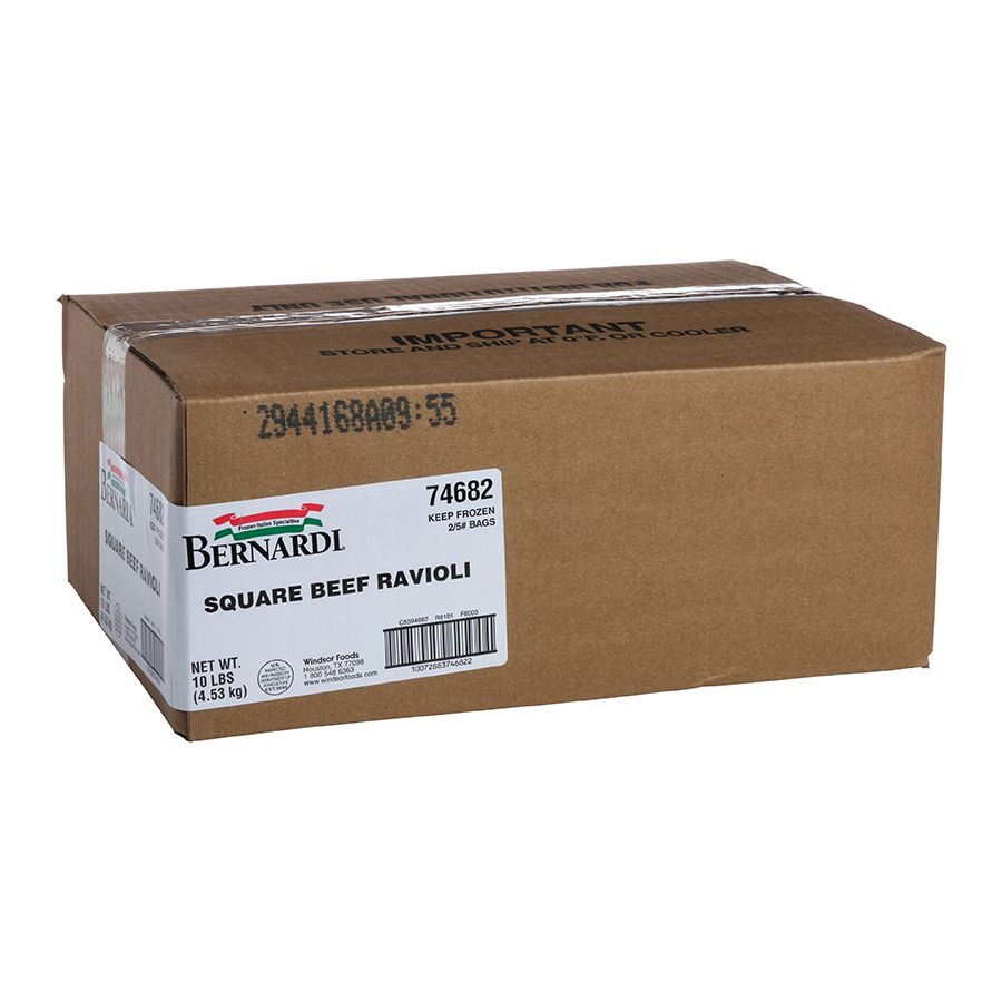 Bernardi Beef Square Ravioli, 5 Pound -- 2 Per Case
