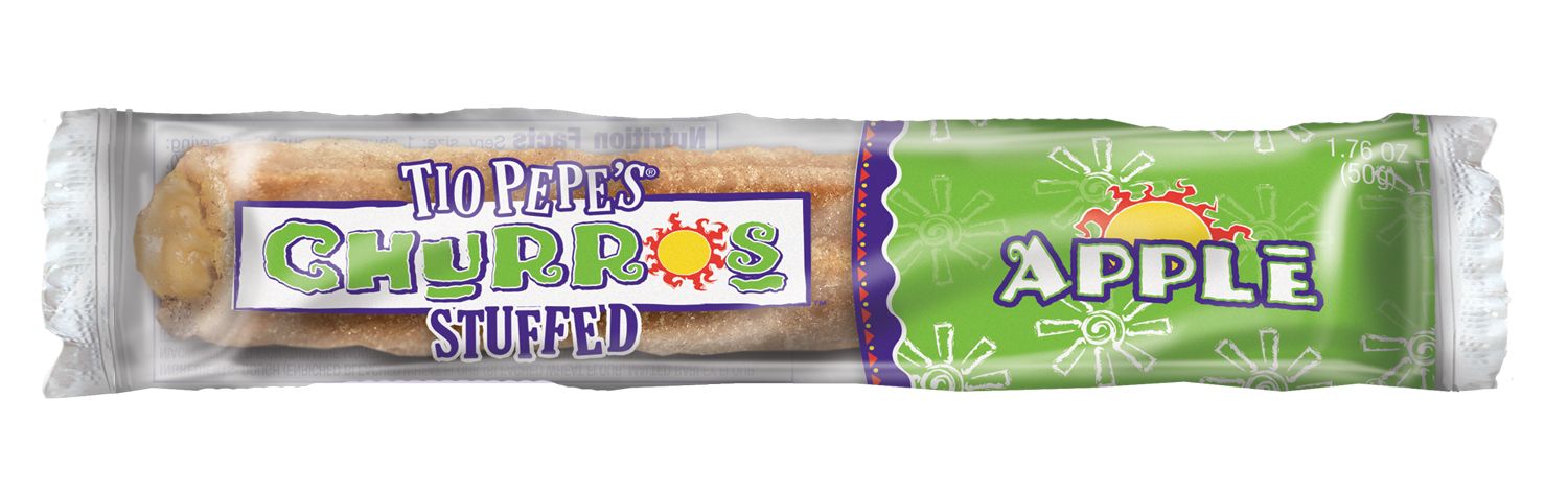 Hola Churros 51 Percent Whole Grain Apple Churros -- 100 Per Case
