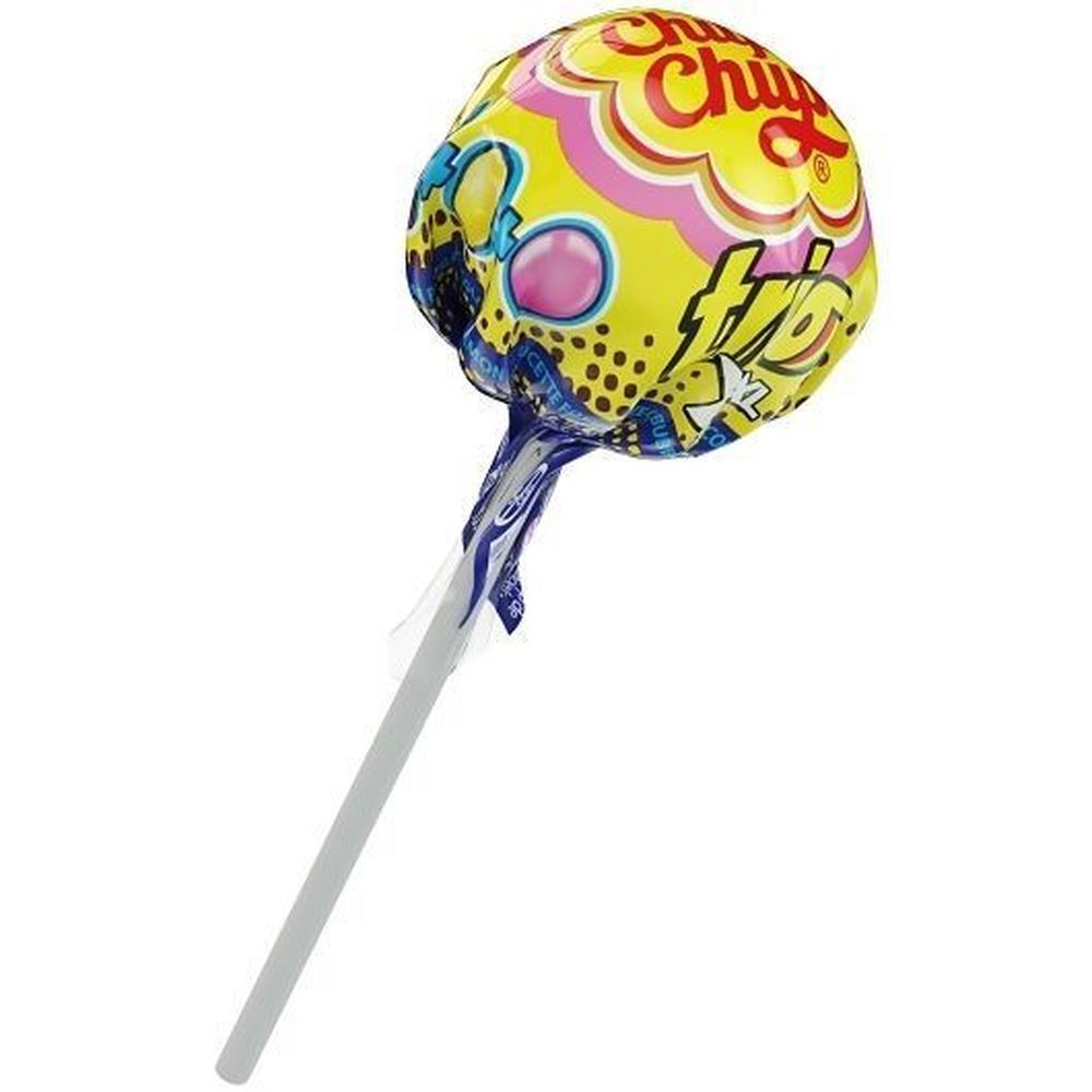 Chupa Chups 4 Fruity Flavors Xxl Trio 3-in-1 Lollipops, Display, 1.02 Ounce -- 384 Per Case