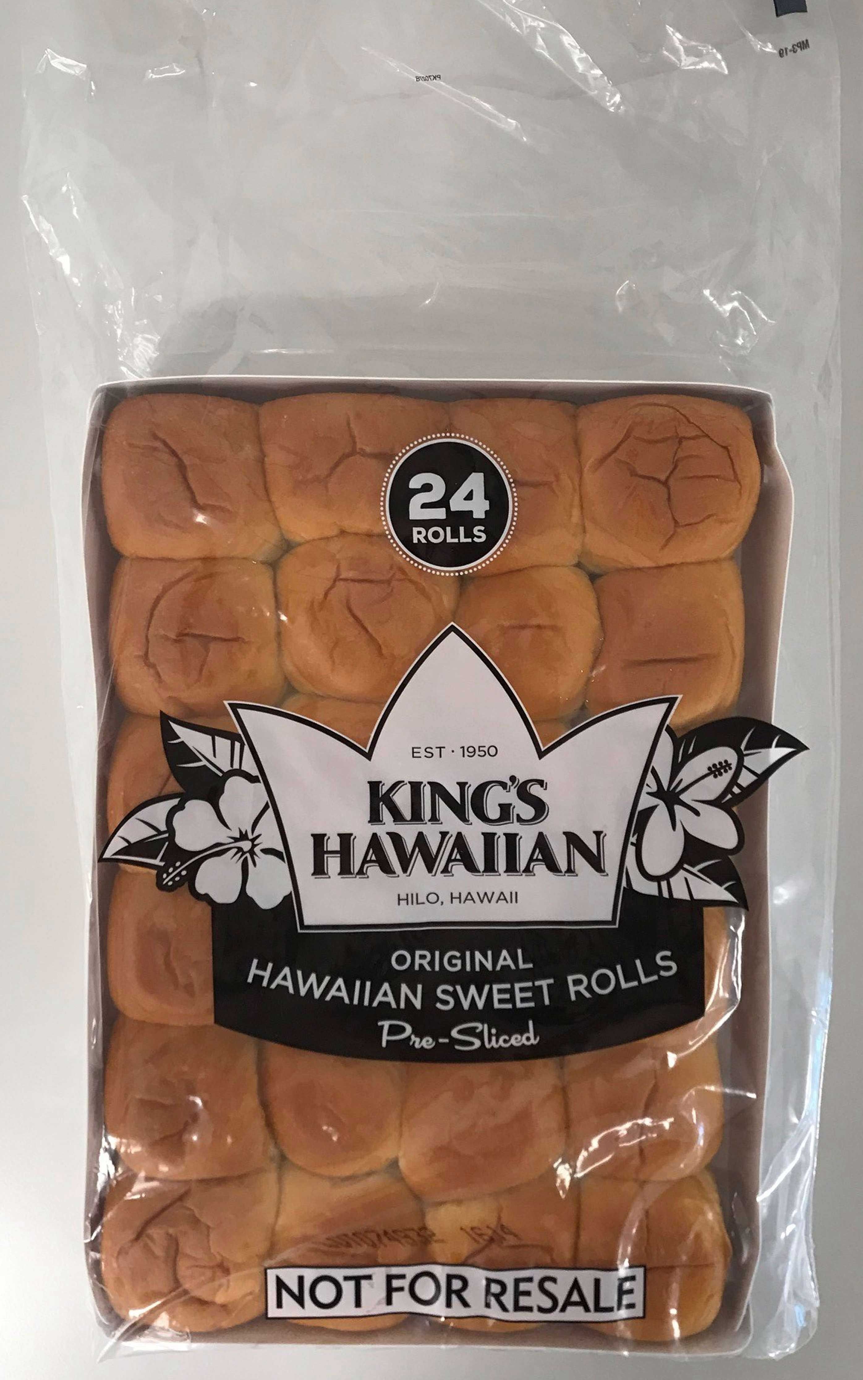 King's Hawaiian Original Sliced Sweet Roll, 24 Ounce -- 10 Per Case