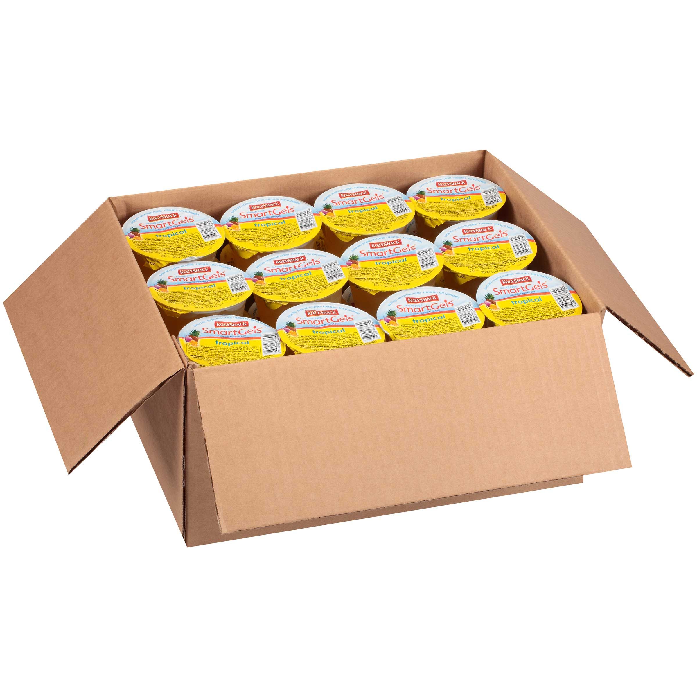 Kozy Shack Sugar Free Tropical Smartgels, 3.5 Ounce -- 48 Per Case