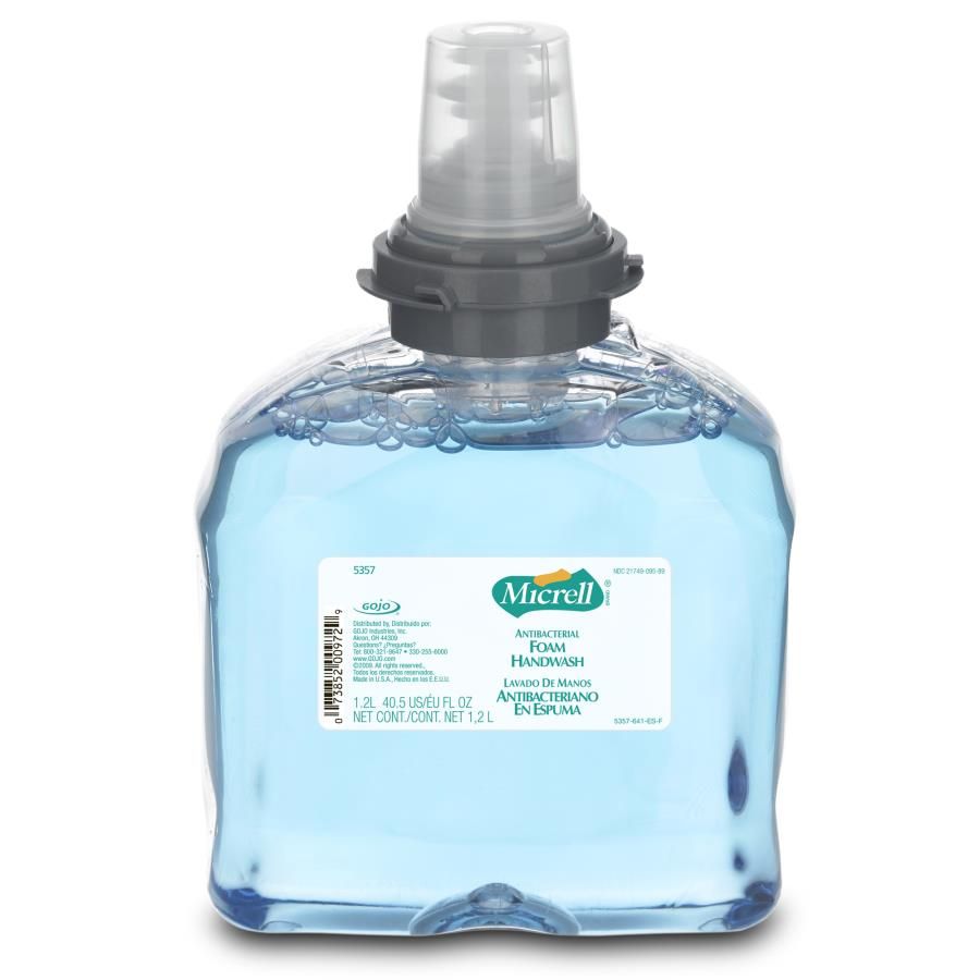 Micrell Tfx Antibacterial Foam Handwash, 1200 Ml Refill -- 2 Per Case