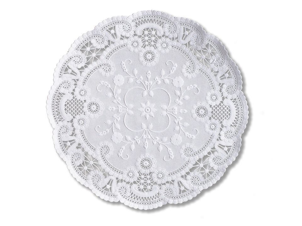 Smith Lee White French Lace Doily, 6 Inch, 1000 Count -- 10 Per Case