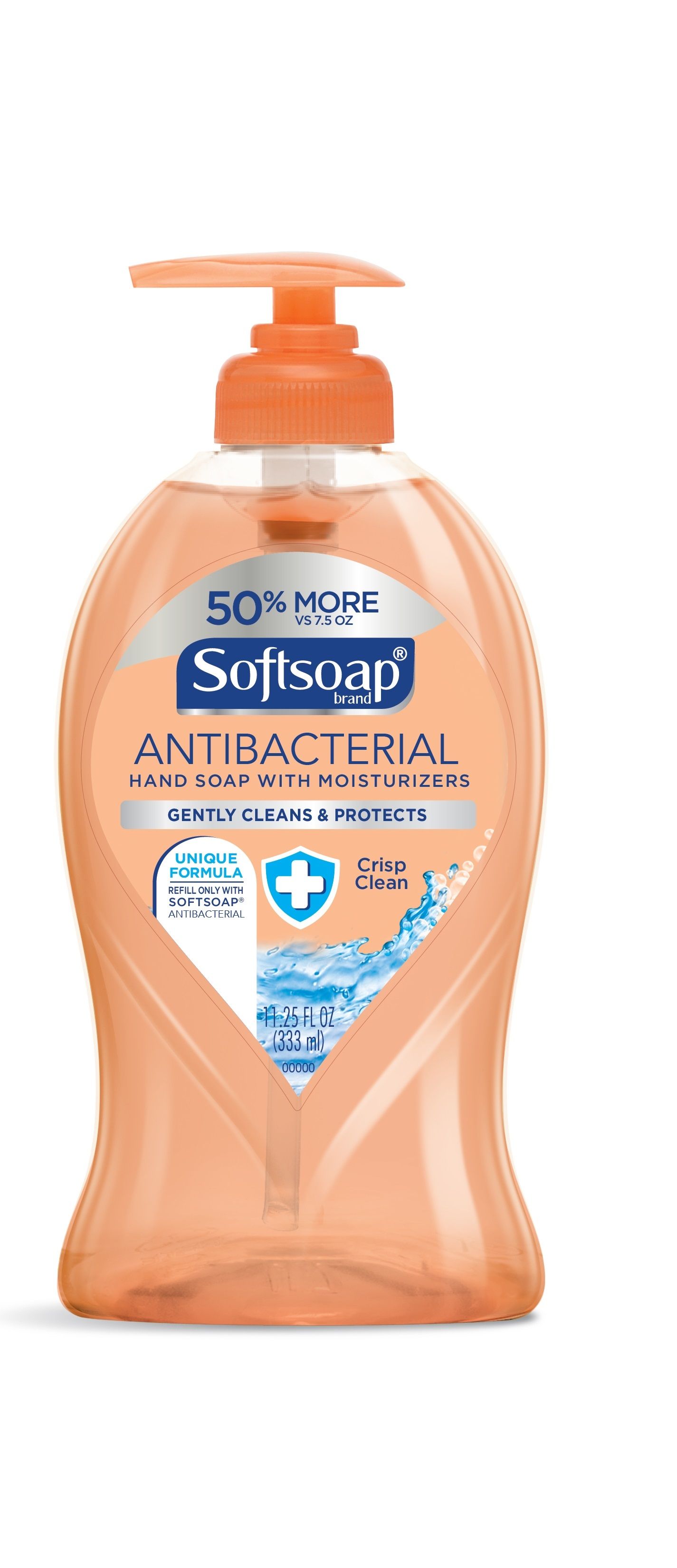 Softsoap Crisp Clean Antibacterial Hand Wash, 11.25 Ounce -- 6 Per Case