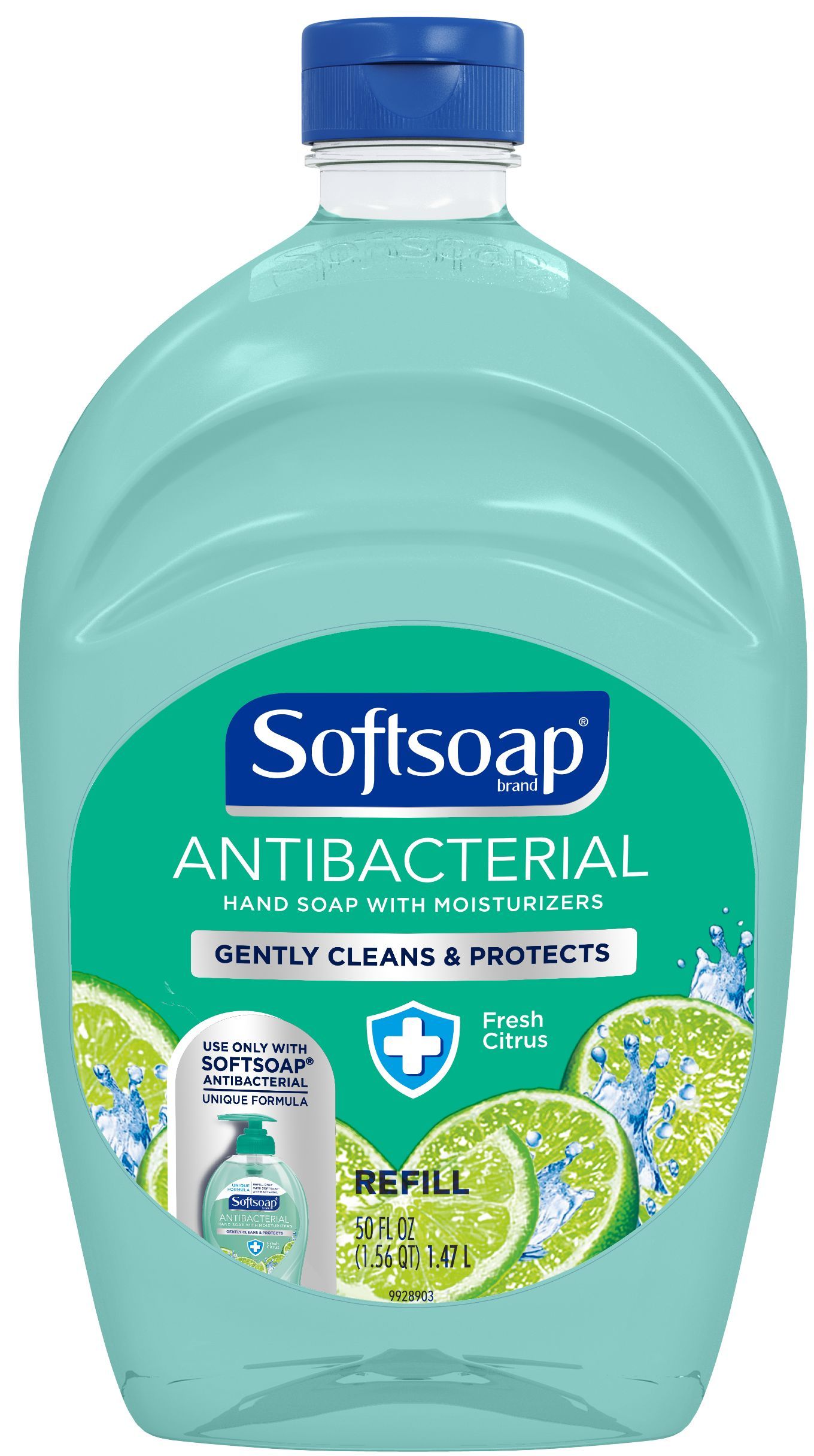 Softsoap Antibacterial Fresh Citrus Liquid Hand Soap, 50 Fluid Ounce -- 6 Per Case