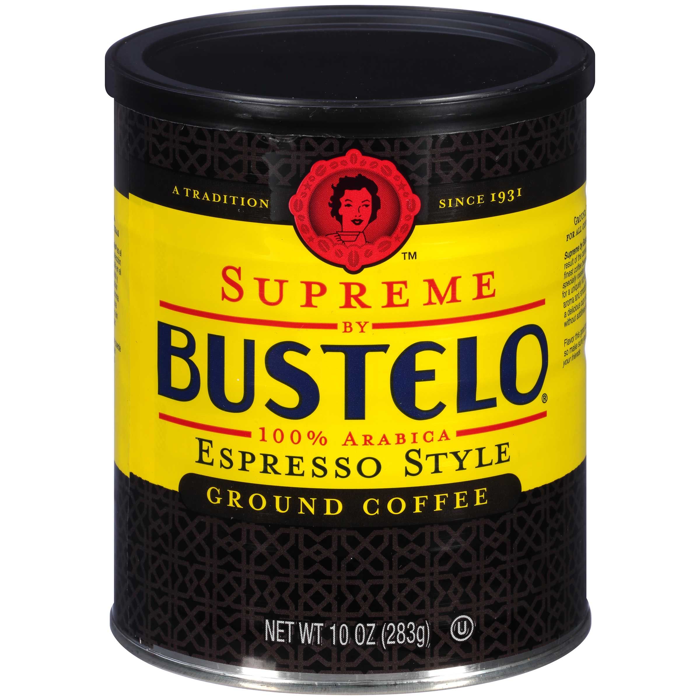 Cafe Bustelo Supreme Espresso Style Ground Coffee, 10 Ounce -- 12 Per Case