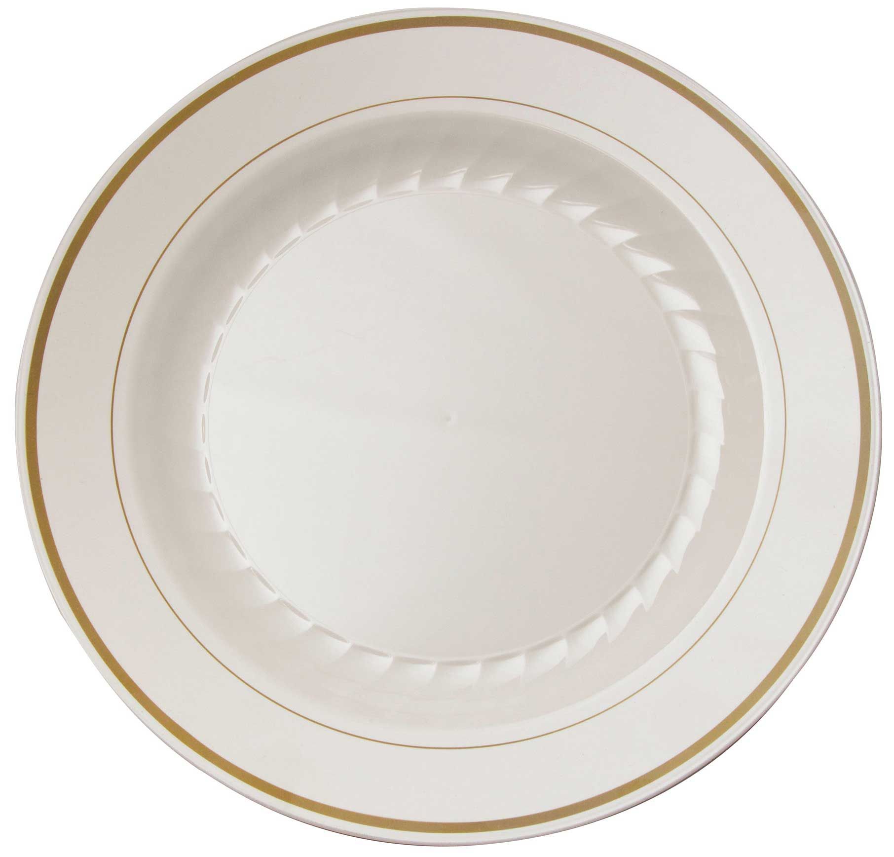 Wna Masterpiece Ivory With Gold Plate, 10.25 Inch -- 120 Per Case