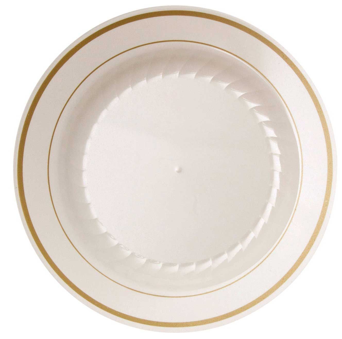 Wna Masterpiece Ivory With Gold Plate, 6 Inch -- 150 Per Case