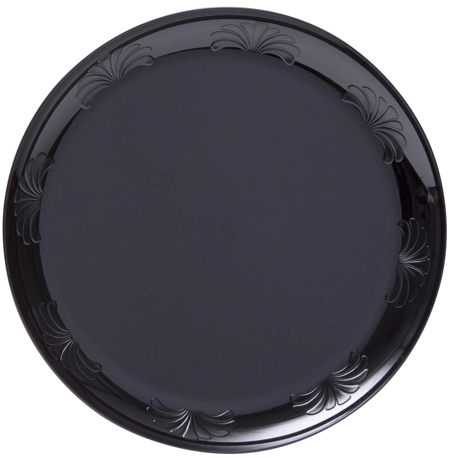 Wna Plastic Designware Black Plate, 9 Inch -- 180 Per Case