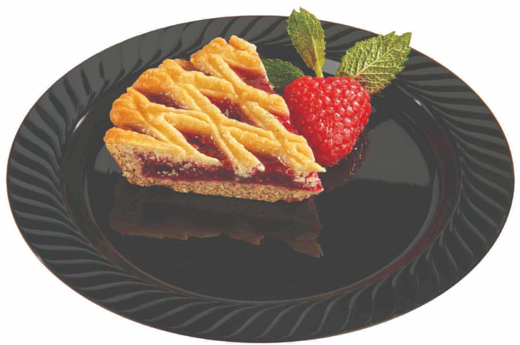 Wna Ecosence Black Plate, 6 Inch -- 180 Per Case
