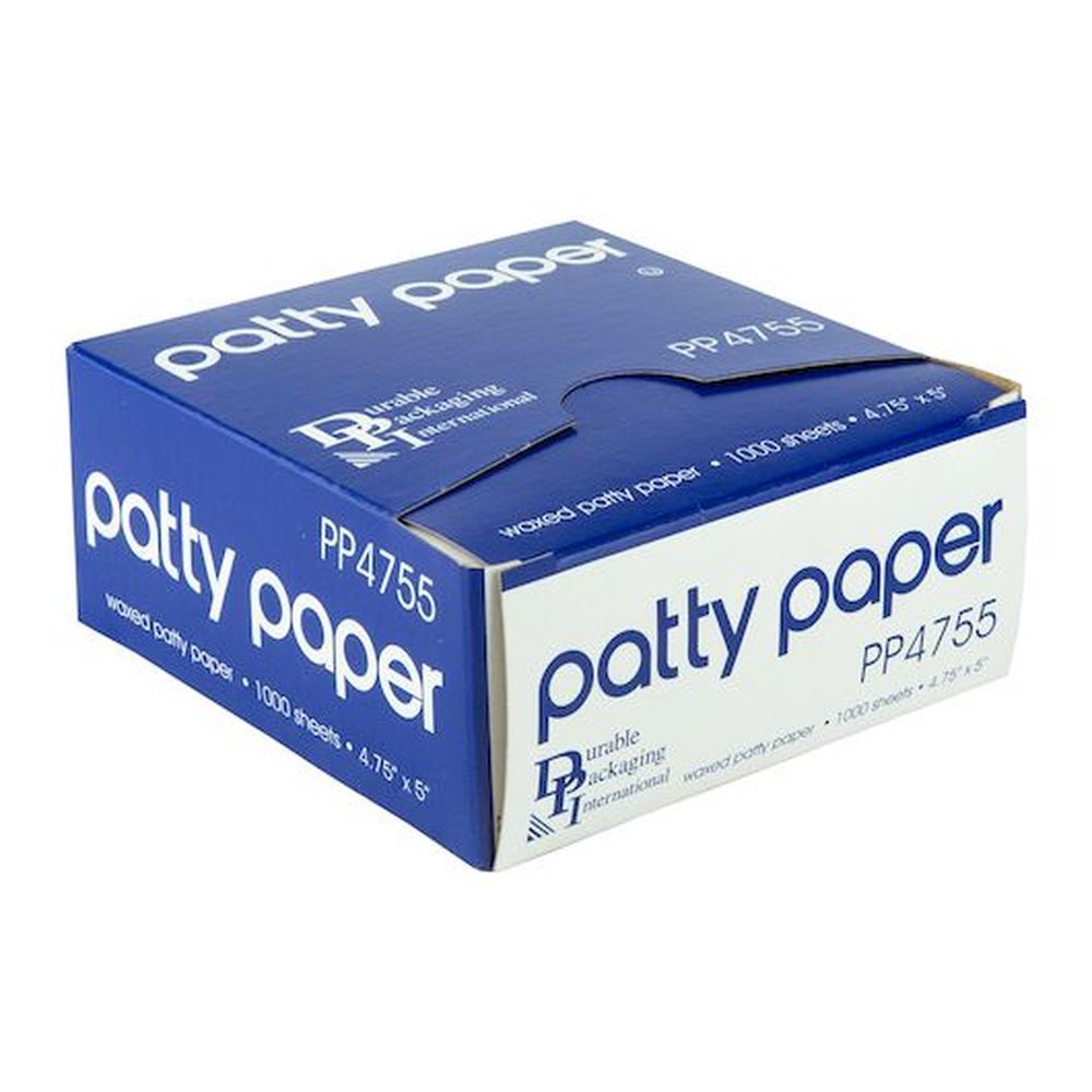 Durable Packaging 4 3/4 X 5 Inch Patty Paper, 1000 Count -- 24 Per Case