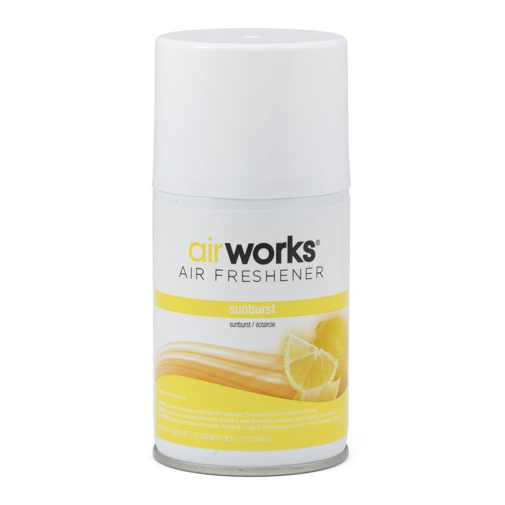 Airworks Sunburst Metered Aerosols Air Freshener -- 12 Per Case