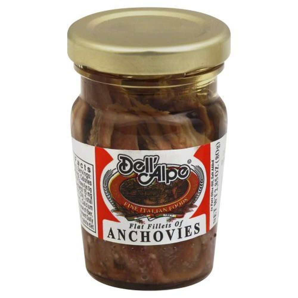 Dell Alpe Flat Fillets Of Anchovies, 3.5 Ounce -- 12 Per Case