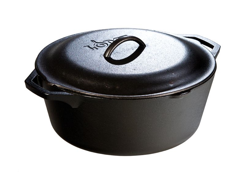 Lodge Cast Iron Dutch Oven, 7 Quart