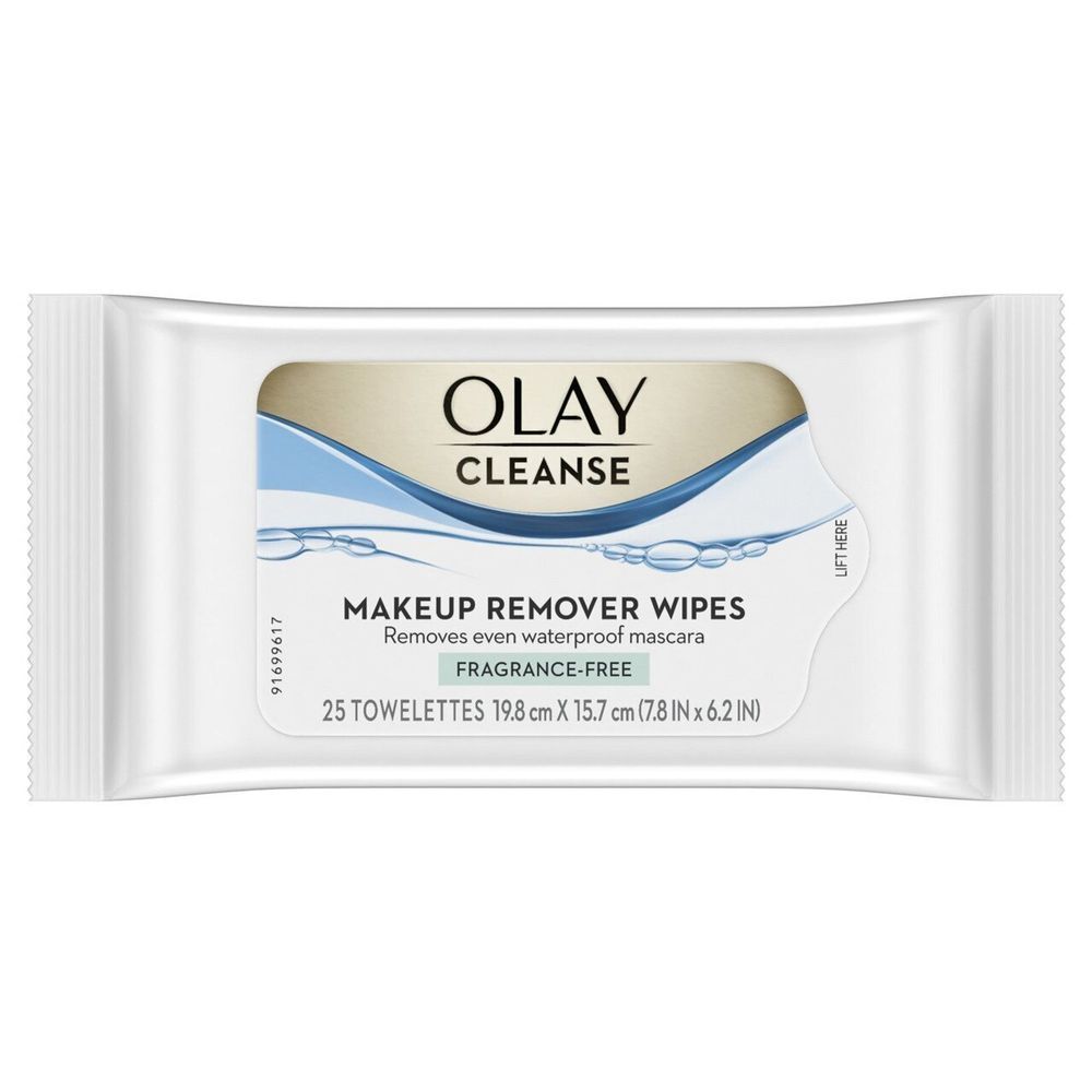 Olay Fragrance Free Cleanse Makeup Remover Wipes, 25 Count -- 12 Per Case