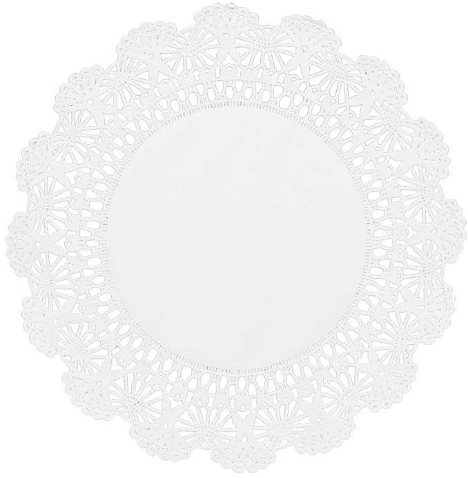 Brooklace White Cambridge Paper Doily, 8 Inch -- 6000 Per Case