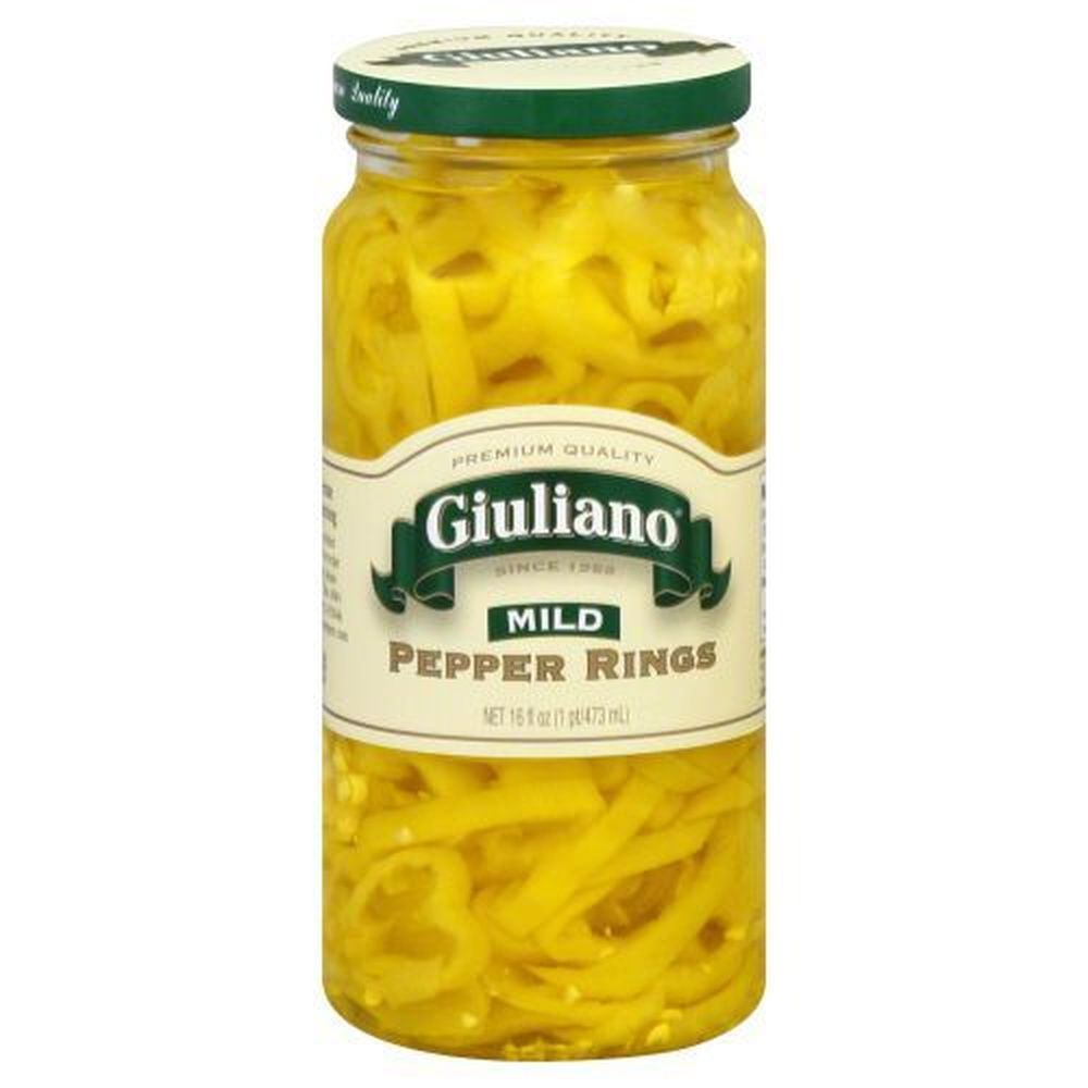 Giuliano Mild Banana Pepper Rings, 16 Ounce -- 6 Per Case