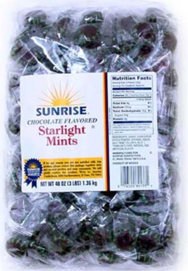 Sunrise Chocolate Flavored Starlight Mints, 3 Pound -- 8 Per Case