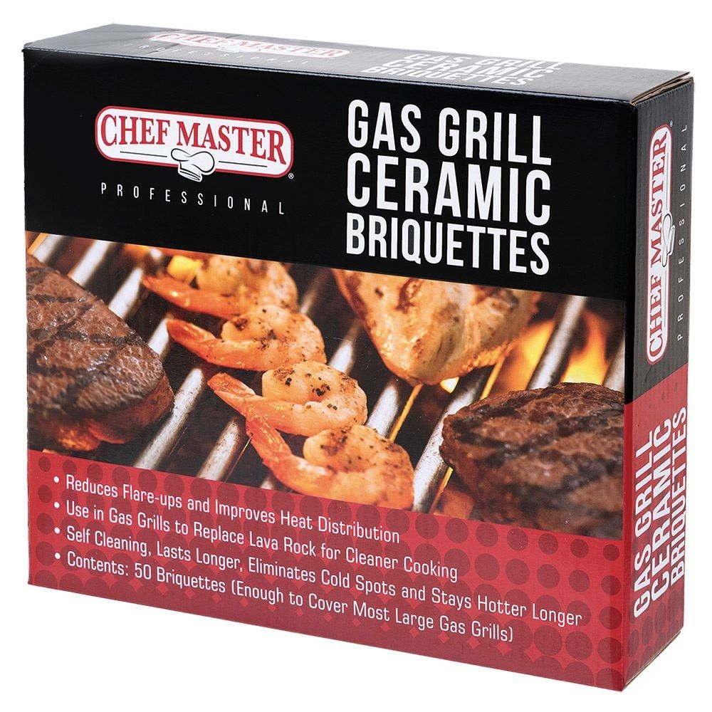 Chef-master Gas Grill Ceramic Kitchen Pyramid Briquettes