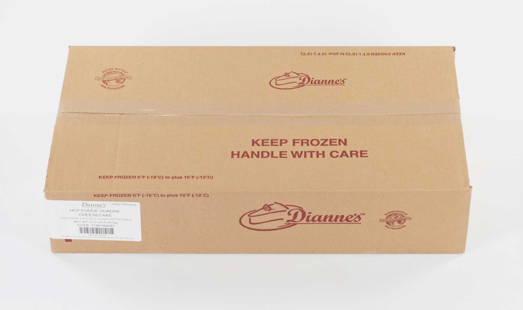 Dianne's Hot Fudge Sundae Cheesecake, 96 Ounce -- 2 Per Case