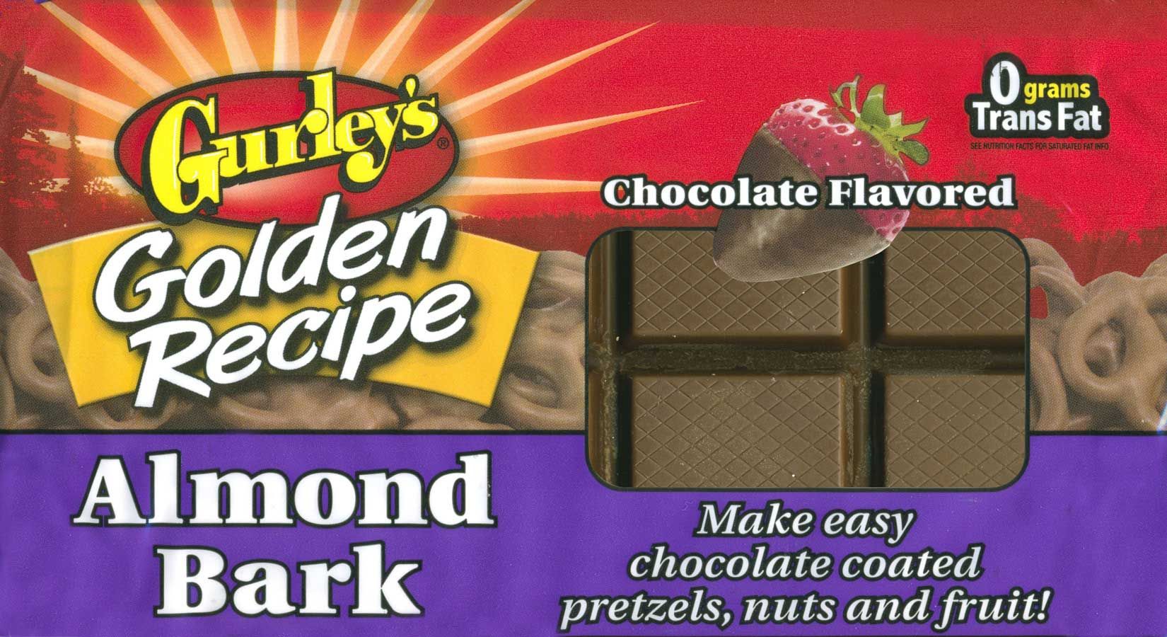 Gurley's Chocolate Flavor Almond Bark Candy, 20 Ounce -- 12 Per Case