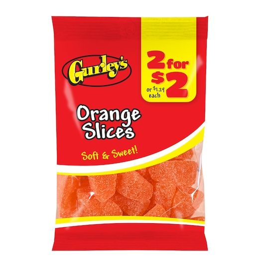 2 For $2 Soft And Sweet Orange Slices Candy, 4.75 Ounce -- 12 Per Case