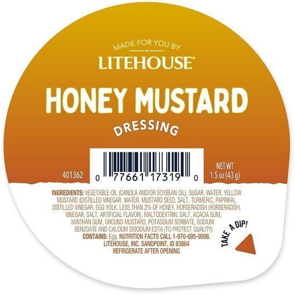 Made For You Honey Mustard Dressing, 1.5 Fluid Ounce -- 48 Per Case