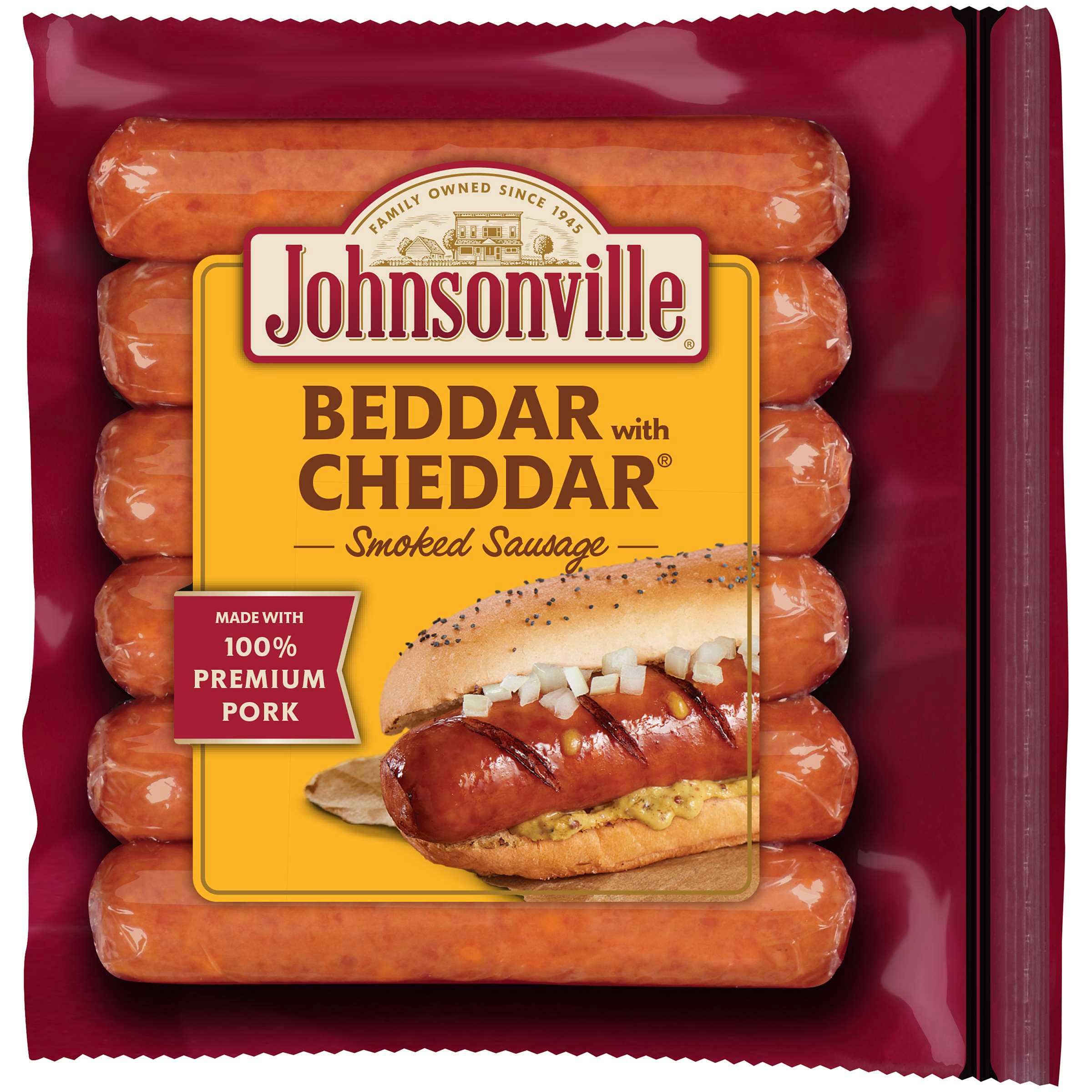 Johnsonville Beddar With Cheddar Brat, 14 Ounce -- 10 Per Case