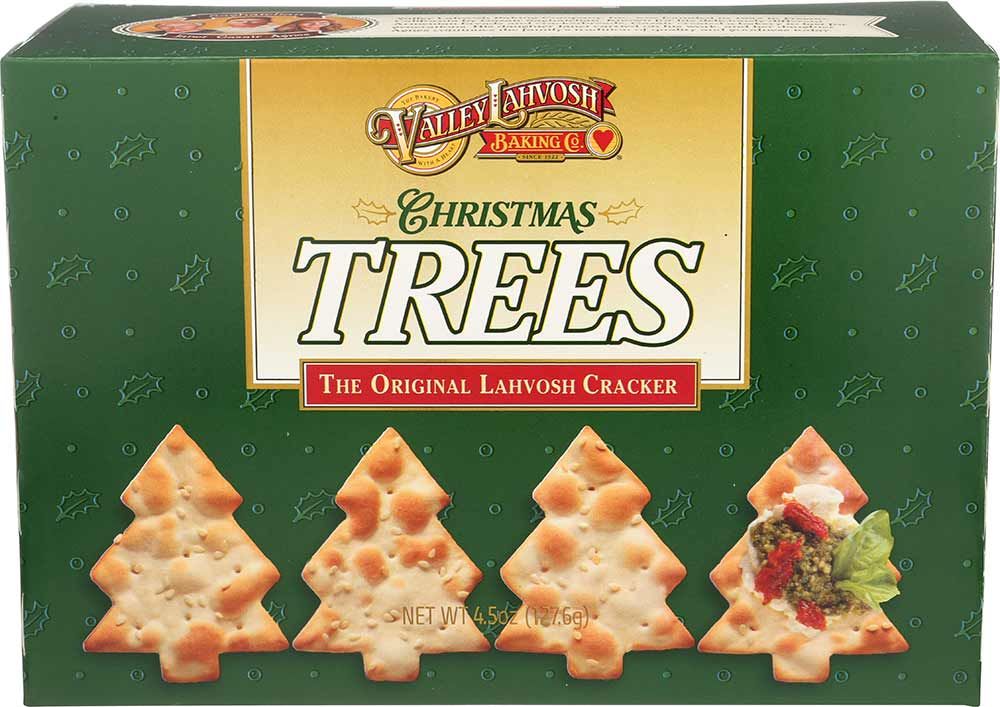 Valley Lahvosh Christmas Tree Crackers, 4.5 Ounce -- 12 Per Case