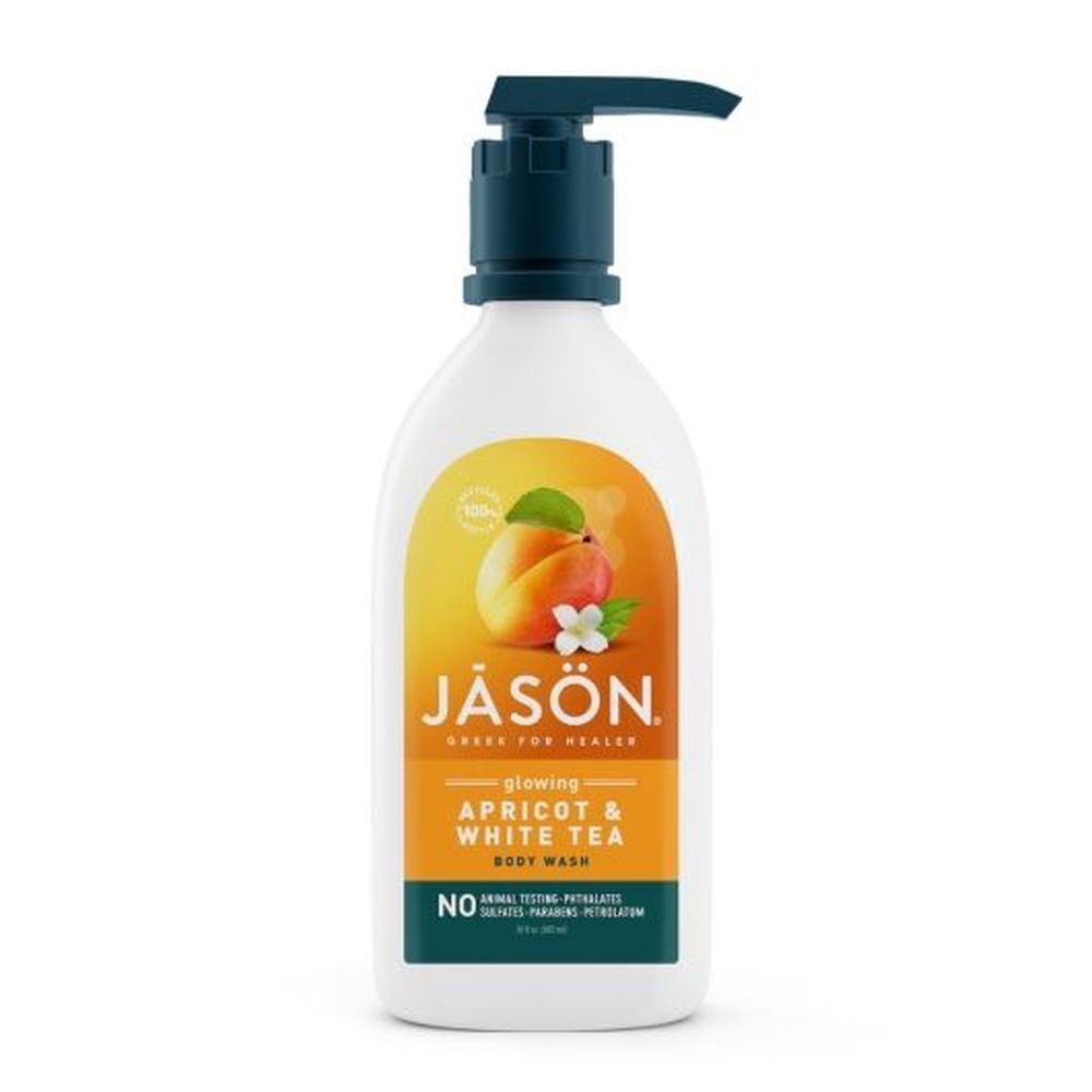 Jason Glowing Apricot And White Tea Body Wash, 30 Fluid Ounce -- 6 Per Case