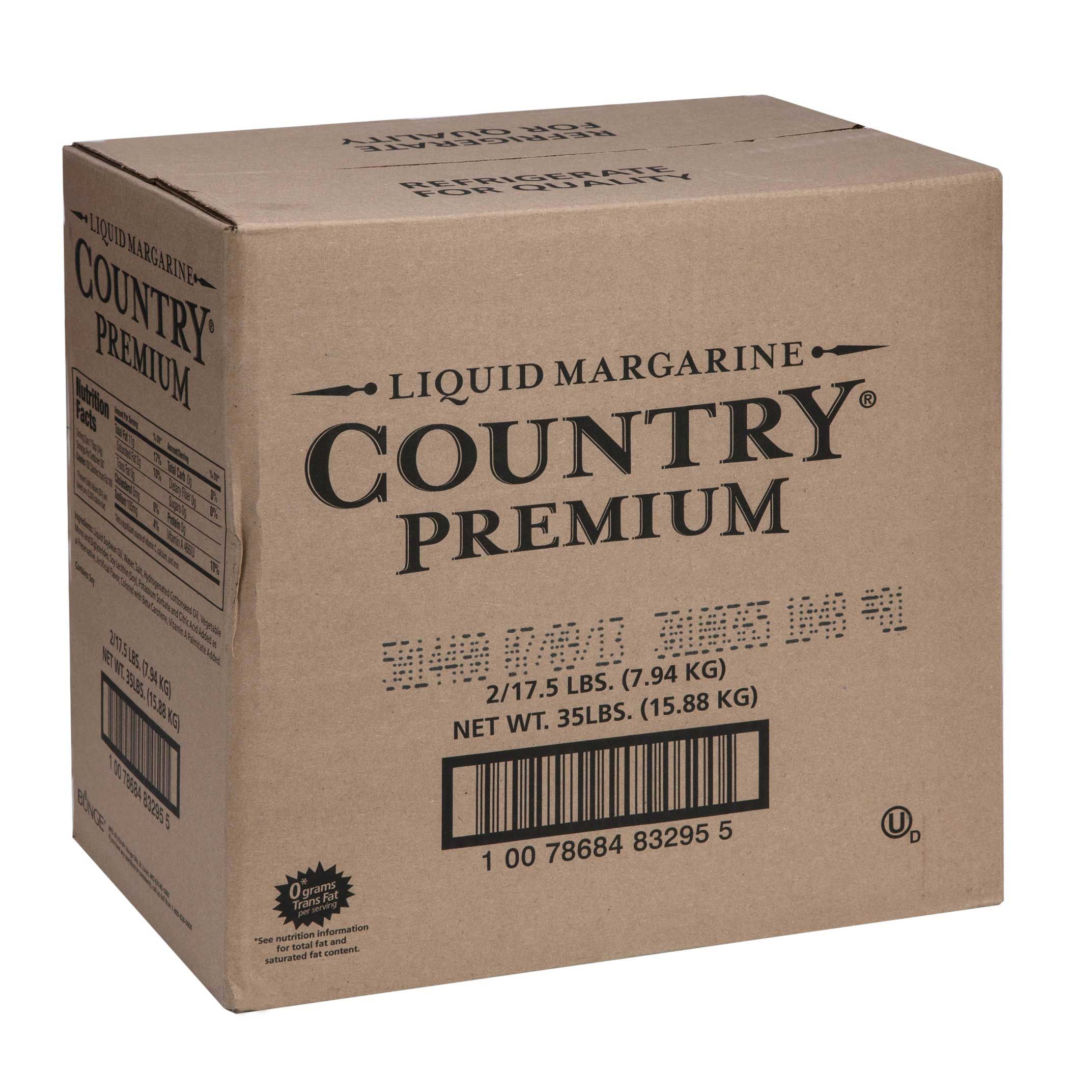 Country Premium Liquid Margarine, 17.5 Pound -- 2 Per Case